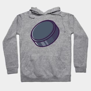 Hockey Puck Cartoon Hoodie